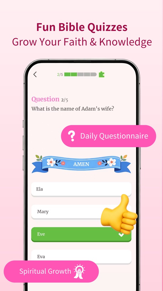 Daily Bible quiz for faith and Scripture knowledge