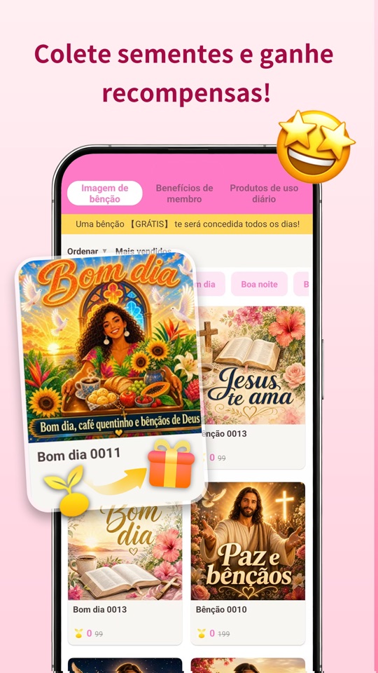 Recompensas Bible Seeds e galeria de imagens de bênção